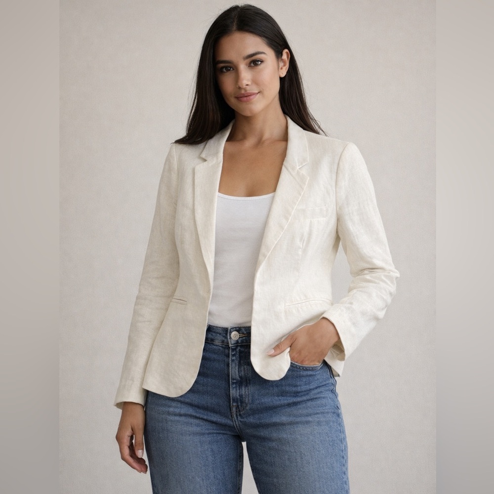 RACHEL ZOE Linen Blend Blazer NWT Size XL